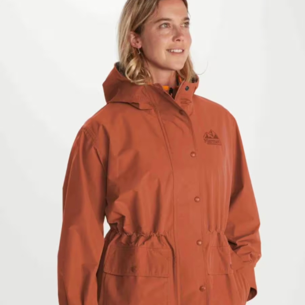 NWT Marmot Women's 78 All-Weather Rain Parka Size Medium M9011 Auburn/Hazel